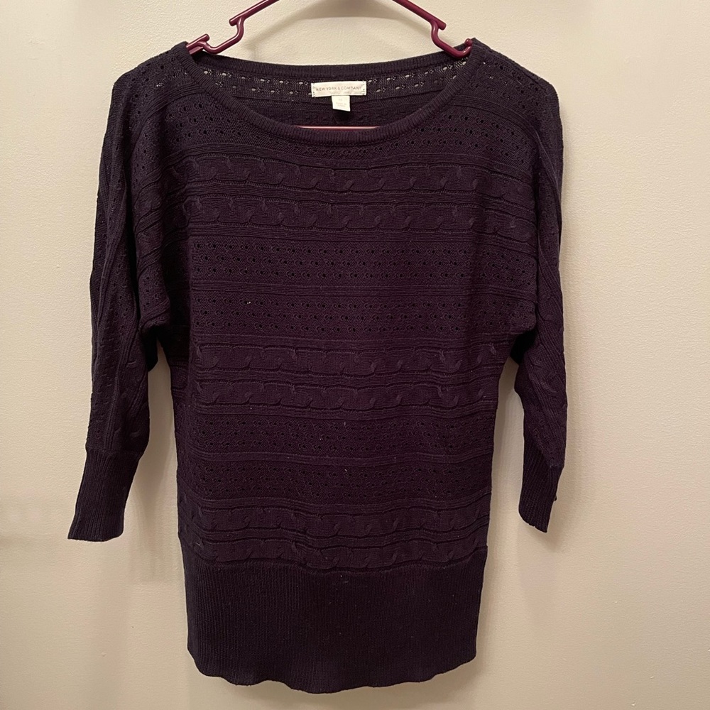 New York and Company Navy Sweater